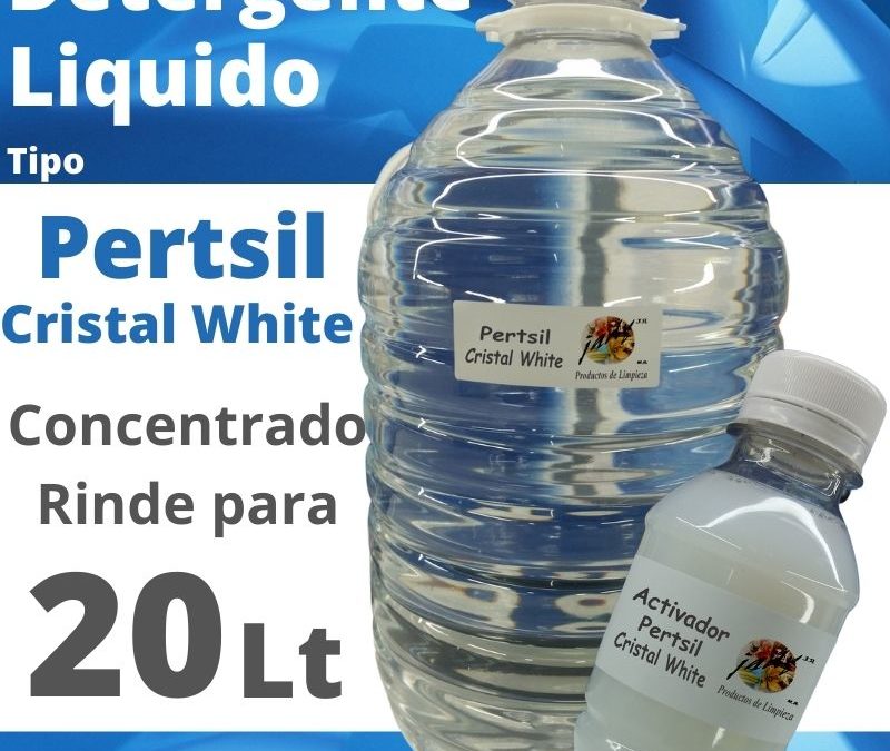 Detergente Liquido Pertsil Cristal White