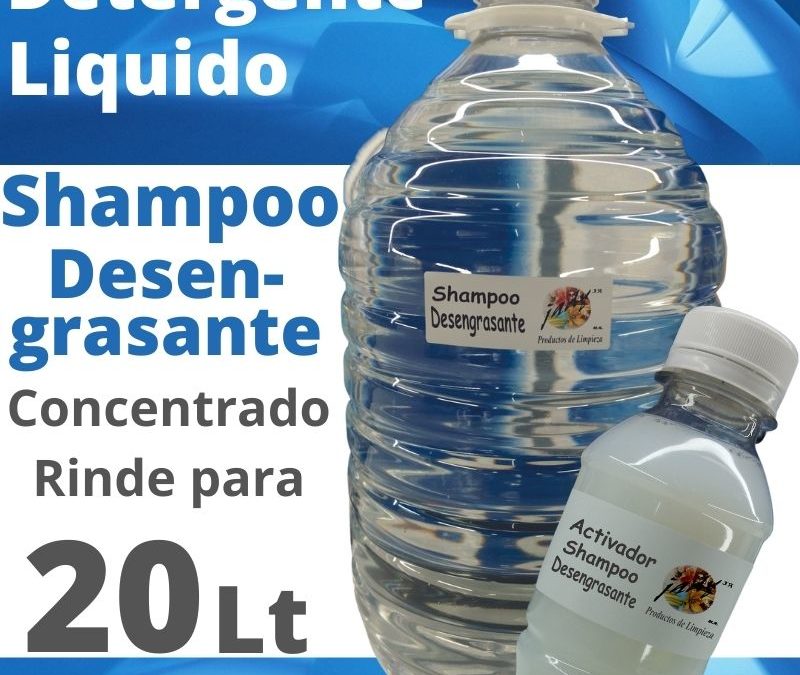 Detergente Liquido Shampoo Desengrasante